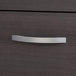 Bush Business Furniture Studio C 72"W Bow Front Desk with Mobile File Cabinets, Storm Gray (STC012SG)
