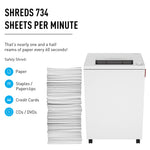 IDEAL 4001 P-4 Security 28 Sheet Cross Cut Multi-Media Commercial Shredder (IDEDSH0324H)
