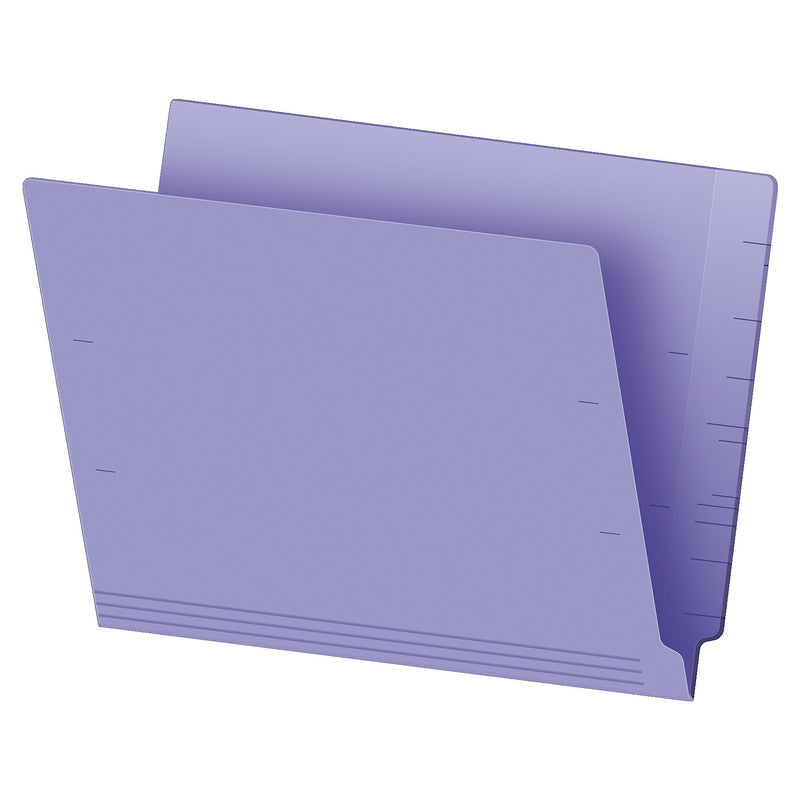 Pendaflex Recycled End Tab File Folder, Straight Cut, Letter Size, Purple, 100/Box (H110DPR)