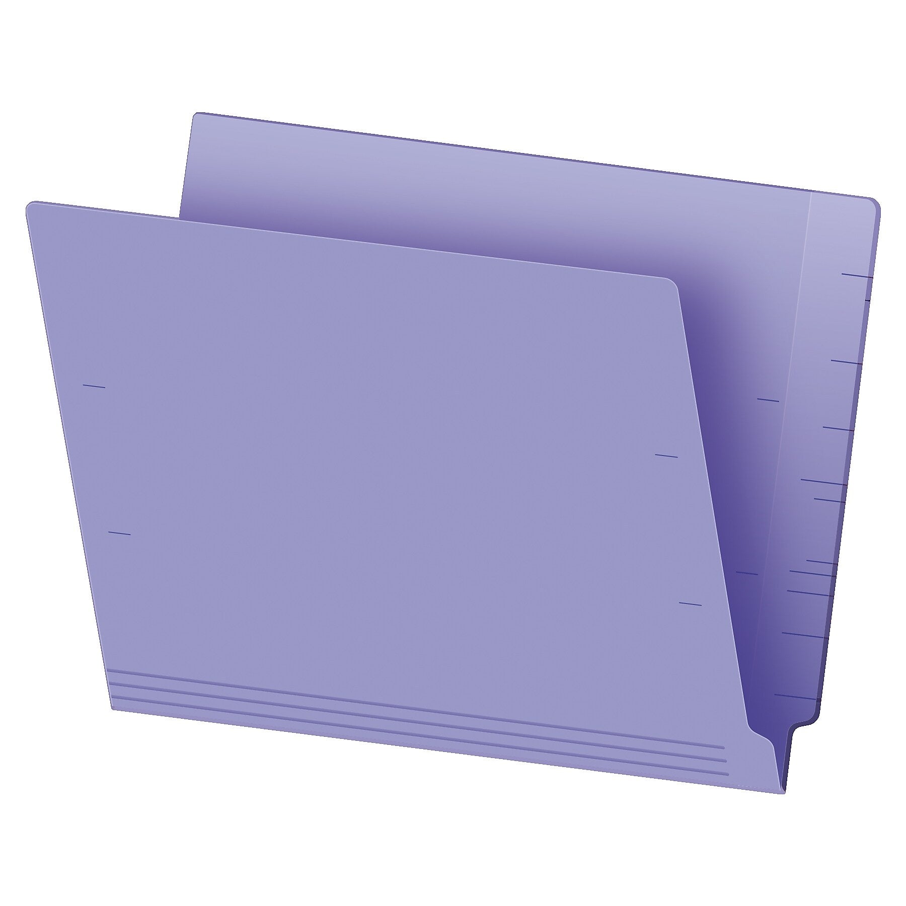 Pendaflex Recycled End Tab File Folder, Straight Cut, Letter Size, Purple, 100/Box (H110DPR)