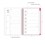 2025-2026 Blue Sky Sincerely Jules Helenora 5" x 8" Academic Weekly & Monthly Planner, Plastic Cover, Multicolored (155329)