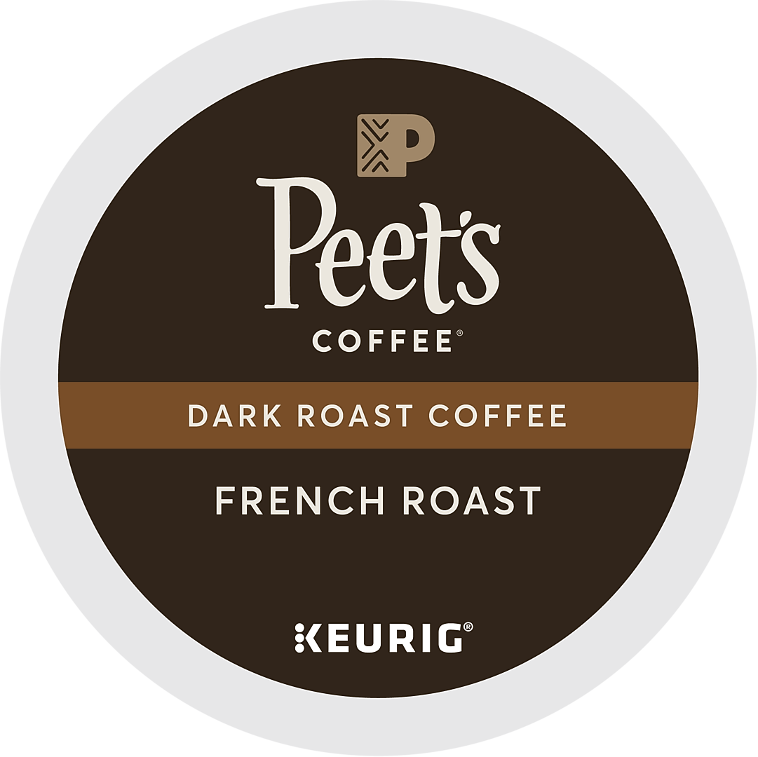 Peet's Coffee, Keurig K-Cup Pod, French Roast, 22/Box, 4 Boxes/Carton (6545XXCT)