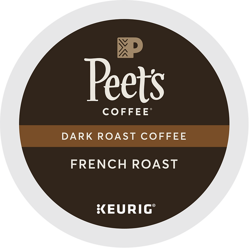 Peet's Coffee, Keurig K-Cup Pod, French Roast, 22/Box, 4 Boxes/Carton (6545XXCT)