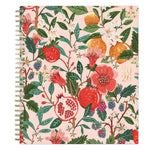 2026 Blue Sky Bespoke Letterpress Pomegranate Blush 8" x 10" Calendar Year Monthly Planner, Faux Leather Cover (156221)