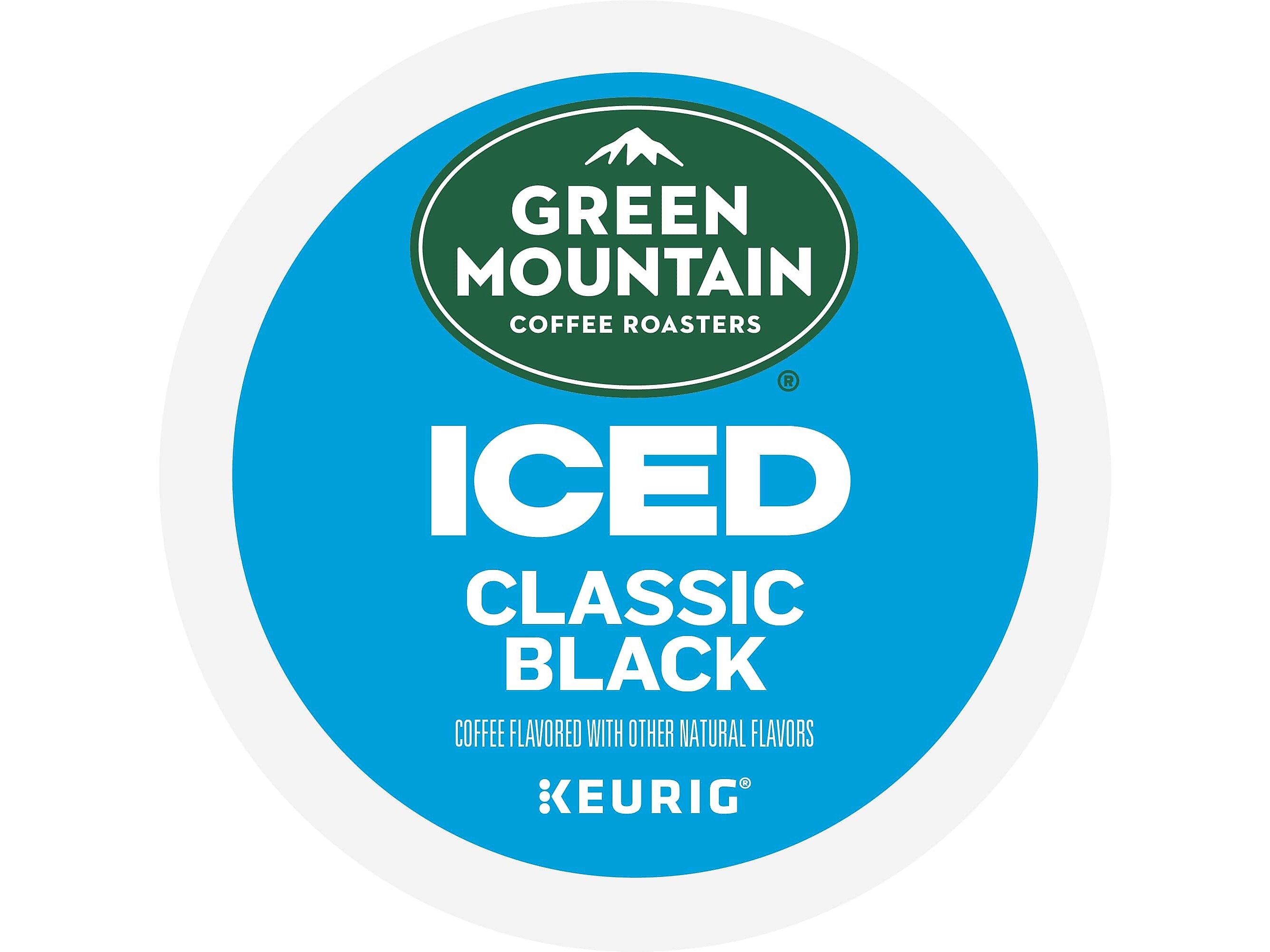 Green Mountain Coffee Roasters Classic Black Iced Coffee Keurig® K-Cup® Pods, Medium Roast, 24/Box (5000372042)