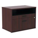 Alera®,  Open Office Series Low File Cabinet Credenza, 29 1/2 x 19 1/8 x 22 7/8, Mahogany