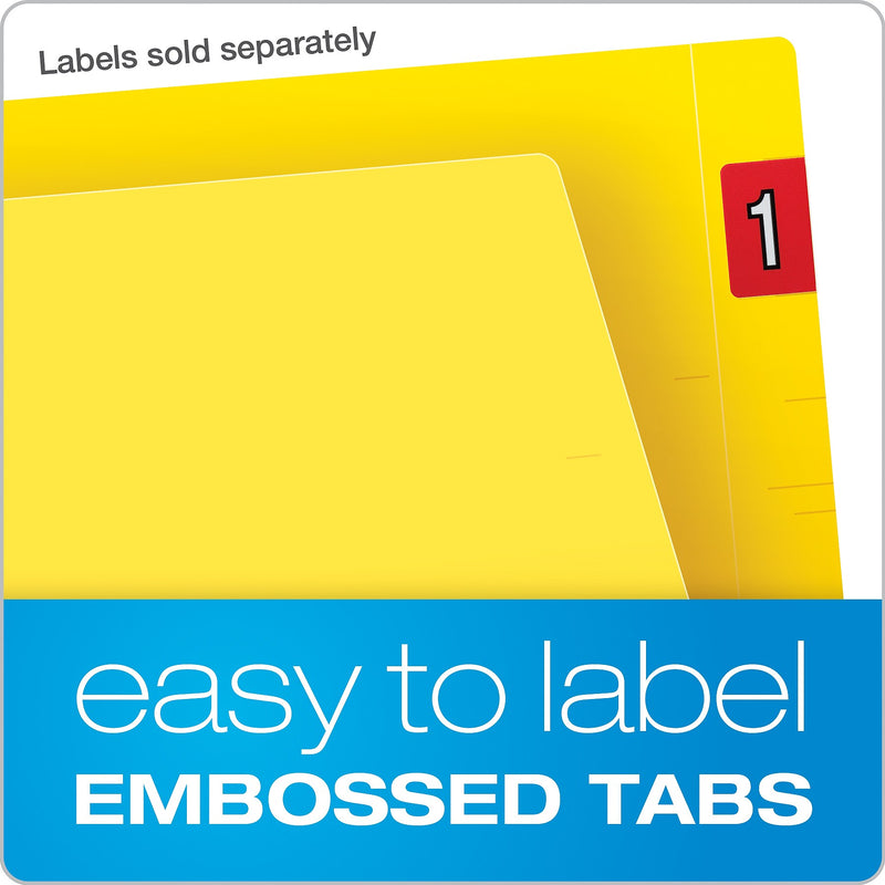Pendaflex Reinforced Classification Folder, 3/4" Expansion, Letter Size, Yellow, 50/Box (H10U13Y)