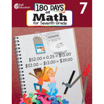 Shell Education 180 Days of Math for Seventh Grade Workbook