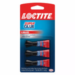 Loctite Liquid Super Glue, 0.03 oz., Clear, 3/Pack (1710908)