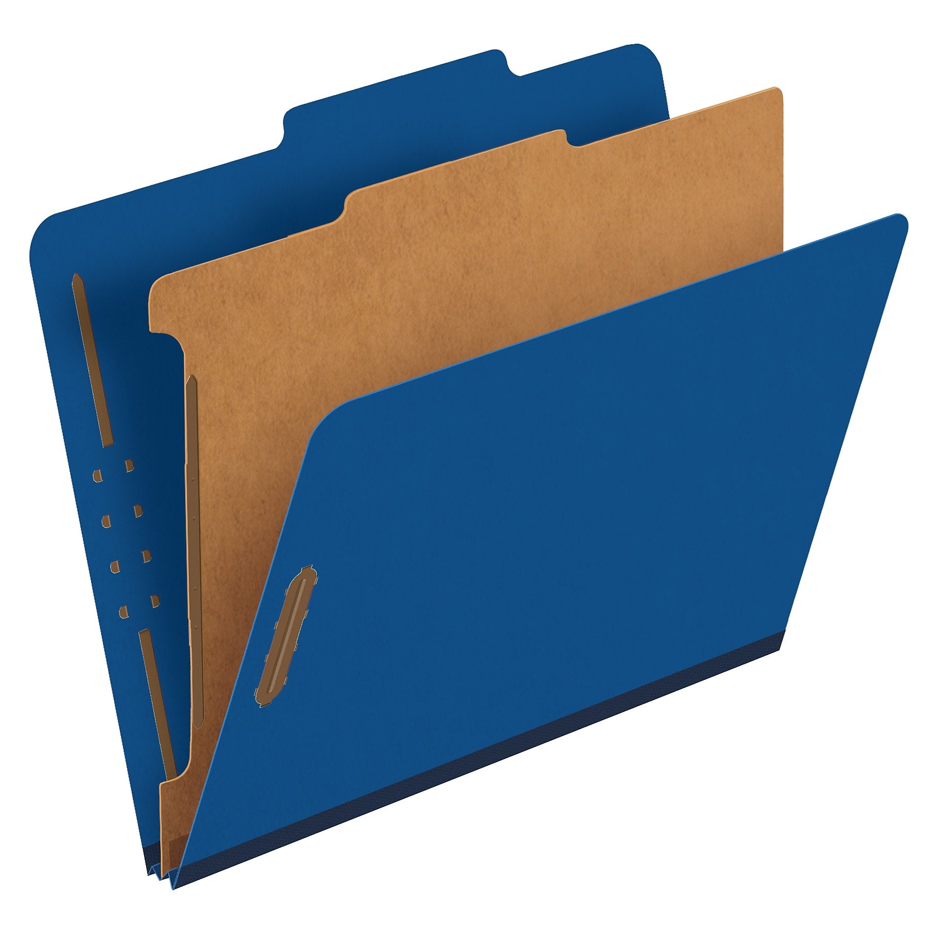 Pendaflex Pressboard Classification Folder, 1-Dividers, 1 3/4" Expansion, Letter Size, Dark Blue, 10/Box (23732P)