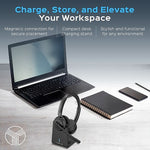 Treblab C7-Pro Noise Canceling Bluetooth Stereo Computer Headset, Black
