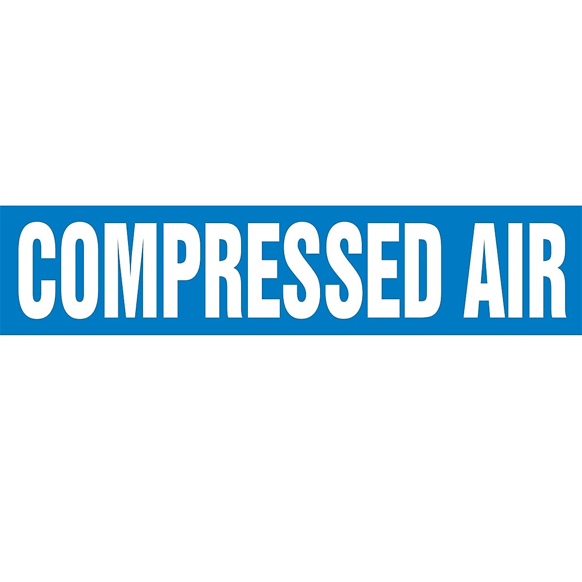 Accuform Self-Stick Pipe Marker, COMPRESSED AIR, 3/4" to 1-1/4", White/Blue (RPK227SSA)