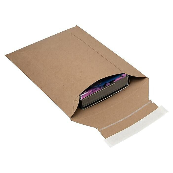 LUX 9.75" x 12.75" Self-Sealing Fiberboard Mailer, Brown Kraft, 50/Box (CON-HDC2-50)