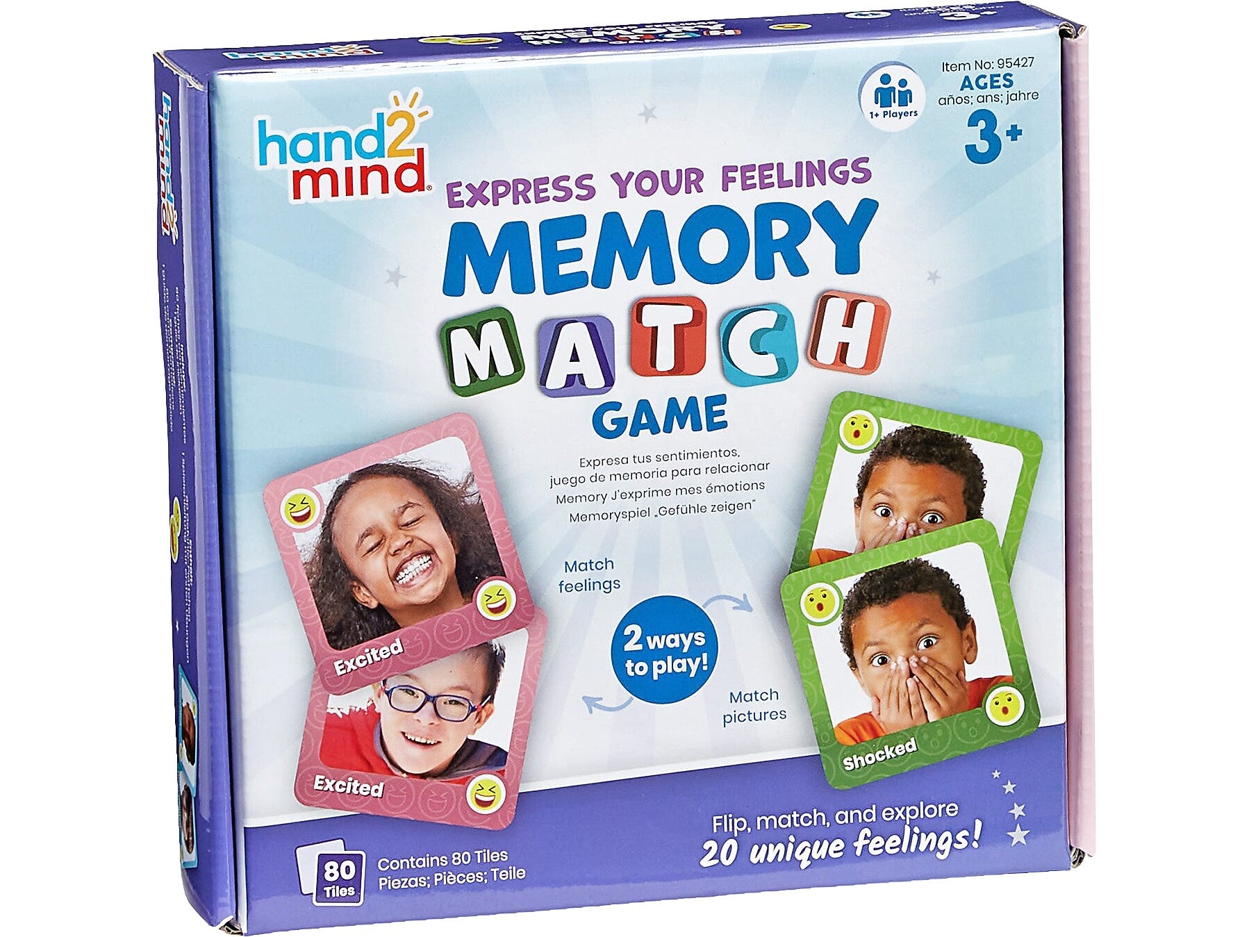 hand2mind Express Your Feelings Memory Match Game (95427)