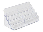 Azar Card Holder, 7.75" x 4", Horizontal, Table Top, Clear, Acrylic, 2/Pack (252017)