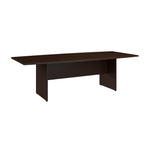 Bush Business Furniture 96W x 42D Boat Shaped Conference Table with Wood Base, Mocha Cherry (99TB9642MRK)