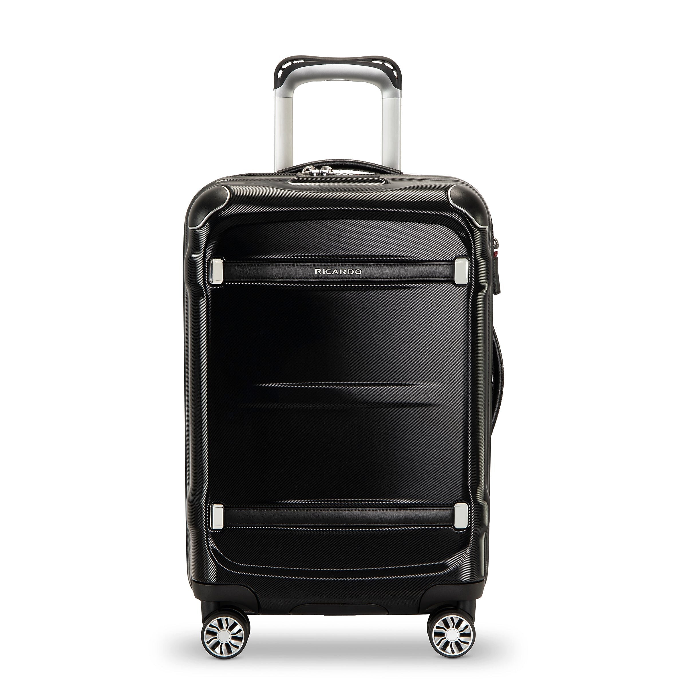 Ricardo Beverly Hills Rodeo Drive 2.0 21" Hardside Carry-On Suitcase, 8-Wheeled Spinner, Black (098-21-BLK-4WB)