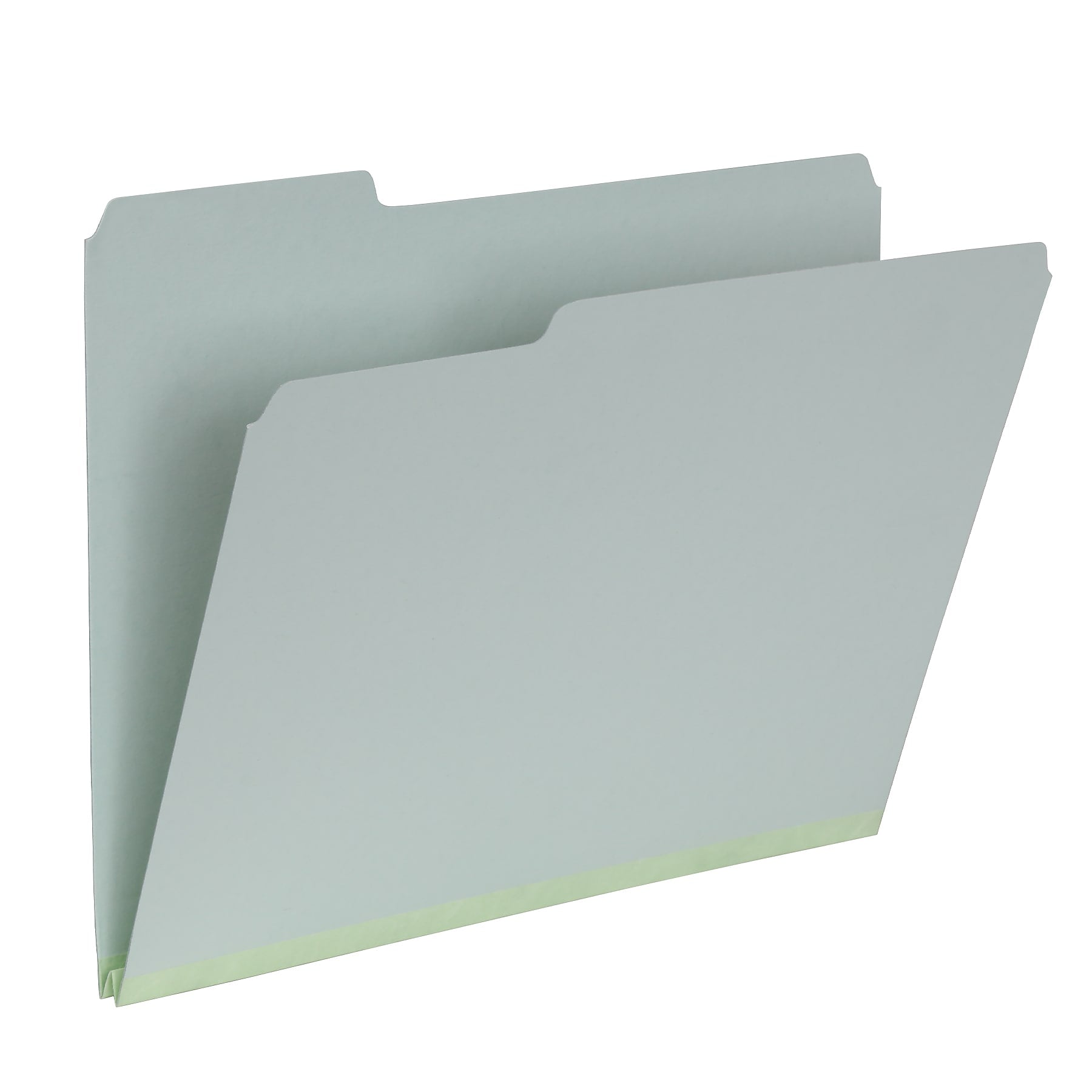 Pendaflex Recycled File Folder, 1-Tab, Assorted, Letter Size, Light Green, 25/Box (17167)