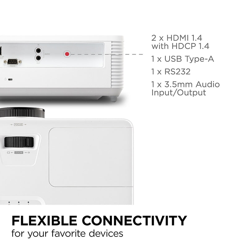 ViewSonic DLP Home and Business Projector, White (PA503HD)