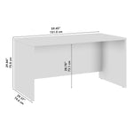 Bush Business Furniture Studio C 60"W Office Desk, Natural Elm (SCD260NE)