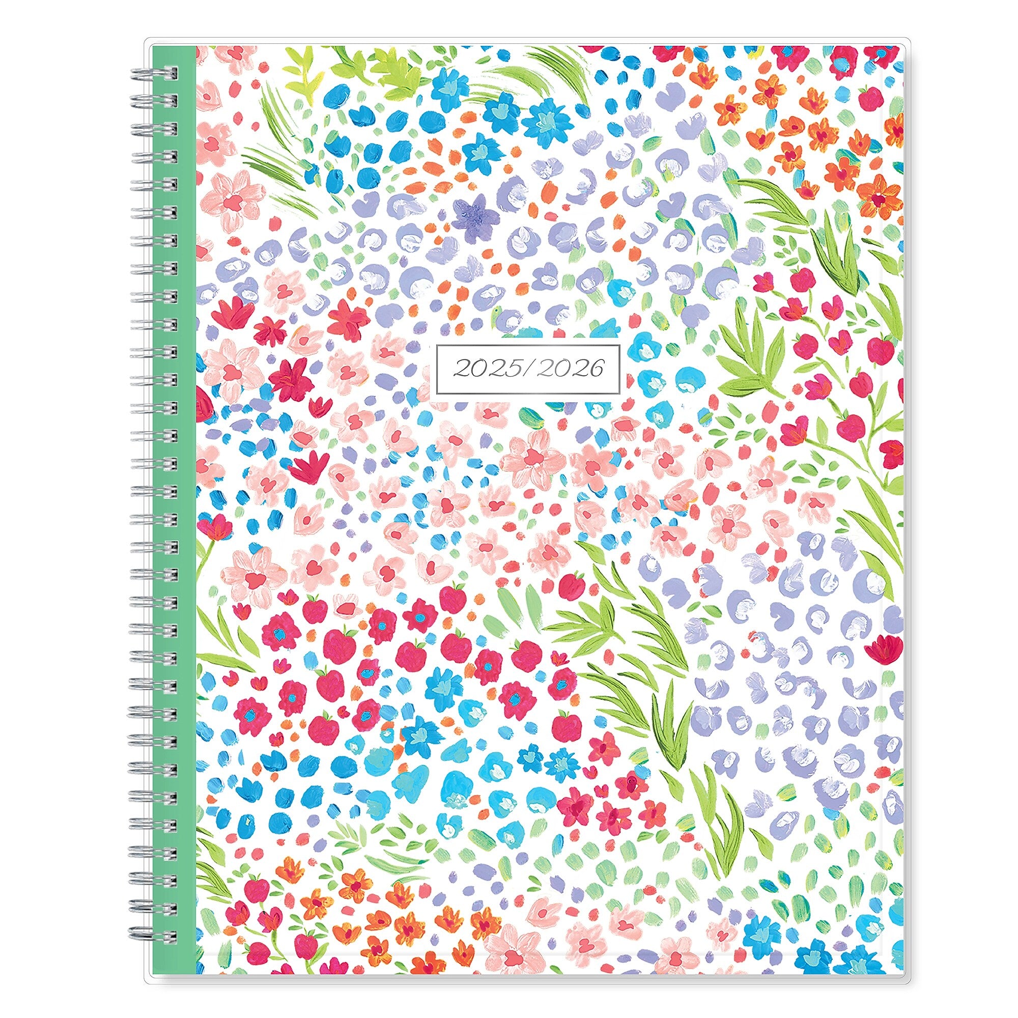 2025-2026 Blue Sky Ditsy Dapple 8.5" x 11" Academic Weekly & Monthly Planner, Plastic Cover, Multicolored (132002-A26)