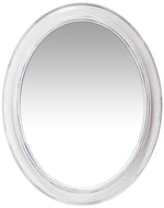 Infinity Instruments Sonore Decorative Wall Mirror, White Plastic, 30" (15370WH)