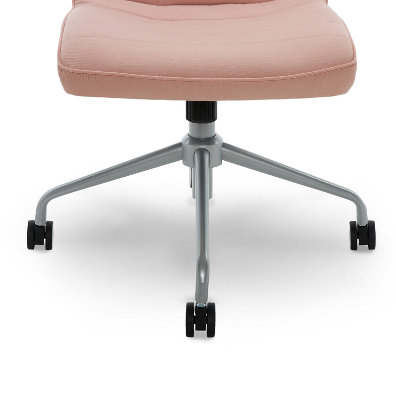 ELLE Decor Adelaide Armless Fabric Task Chair, Pink (48214A)