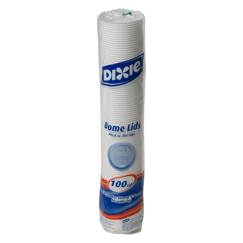 Dixie Dome Plastic Hot Cup Lids, 8 oz., White, 1000/Carton (9538DX)