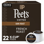 Peet's Coffee French Roast Coffee Keurig® K-Cup® Pods, Dark Roast, 22/Box (5000377806)