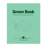 Roaring Spring Paper Products Exam Notebooks, 7" x 8.5", Wide Ruled, 8 Sheets, Green, 600/Case (77508CS)