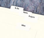 Avery Printerable Tabs Self-Adhesive Index Tab, White, 20 Tabs/ Sheet, 80/Pack (16282)