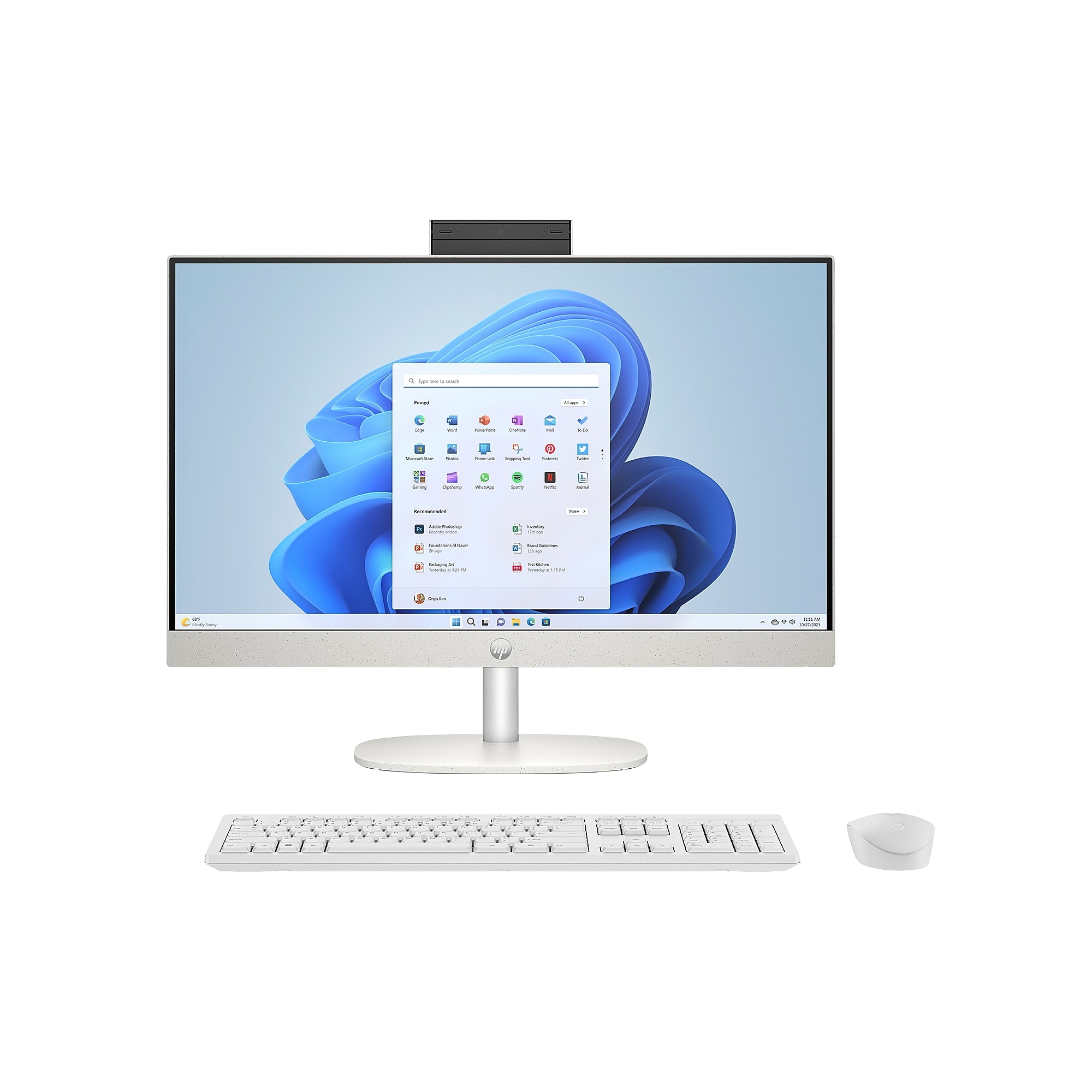 HP 24" All-in-One Touch-Screen AI Desktop Computer, Intel Core Ultra 5-125H, 16GB RAM, 512GB SSD, Mouse & Keyboard Included