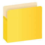 Pendaflex Color File Pocket, 3.5" Expansion, Letter Size, Yellow (1524E YEL)