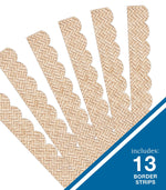Carson Dellosa Woven Bamboo Scalloped Borders, 13 Strips (108523)