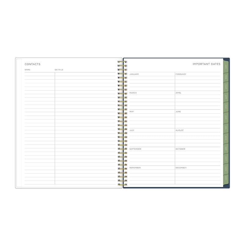 2026 Blue Sky Kelly Ventura Gardens 8.5" x 11" Calendar Year Weekly & Monthly Planner, Plastic Cover, Multicolored (153064)