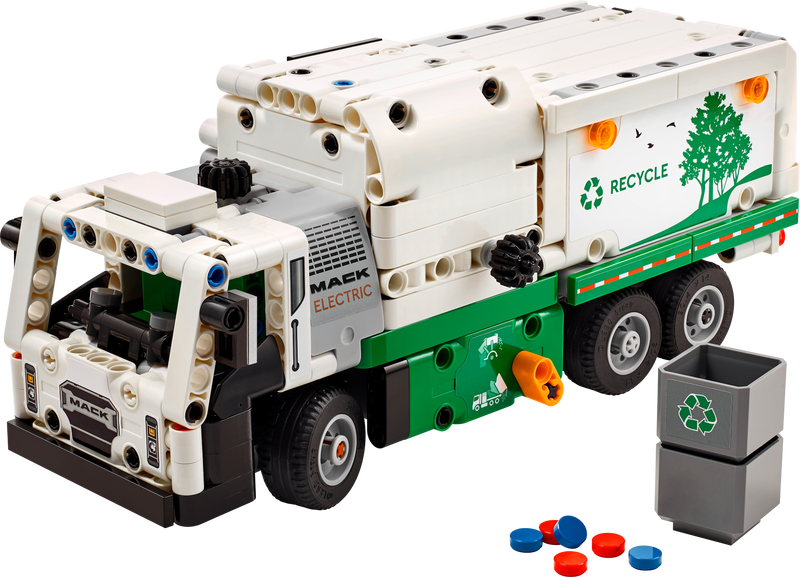 LEGO Technic Mack LR Electric Garbage Truck, 503 Pieces (42167)