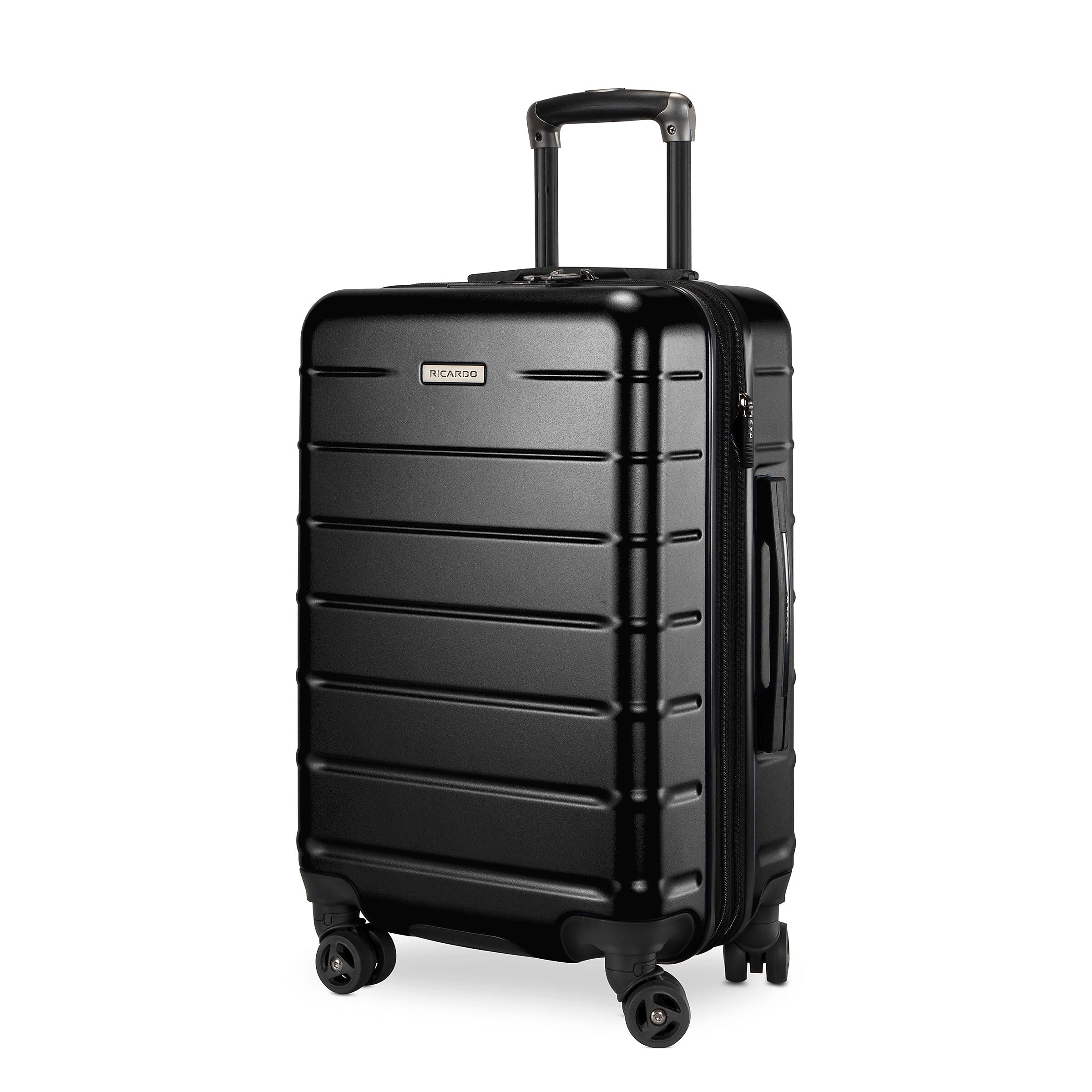 Ricardo Beverly Hills Cambria 20" Hardside Carry-On Suitcase, 8-Wheeled Spinner, Black (140-20"006-4WB)