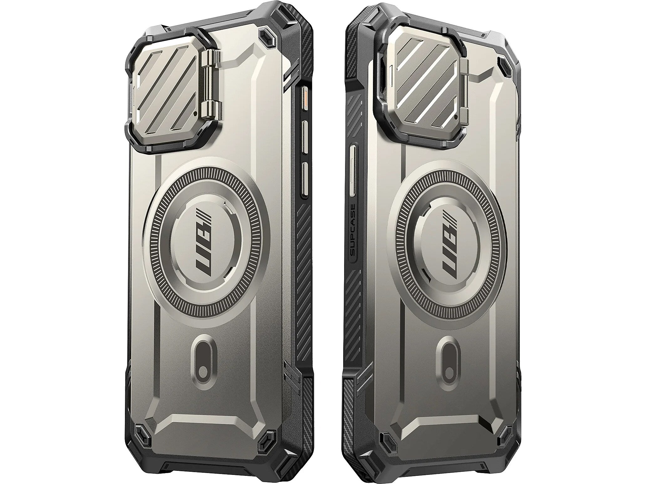 SUPCASE Unicorn Beetle MAG XT Rugged Case for iPhone 15 Pro, Shock-Absorbing, Titan Gray