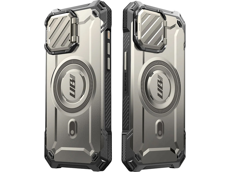 SUPCASE Unicorn Beetle MAG XT Rugged Case for iPhone 15 Pro, Shock-Absorbing, Titan Gray