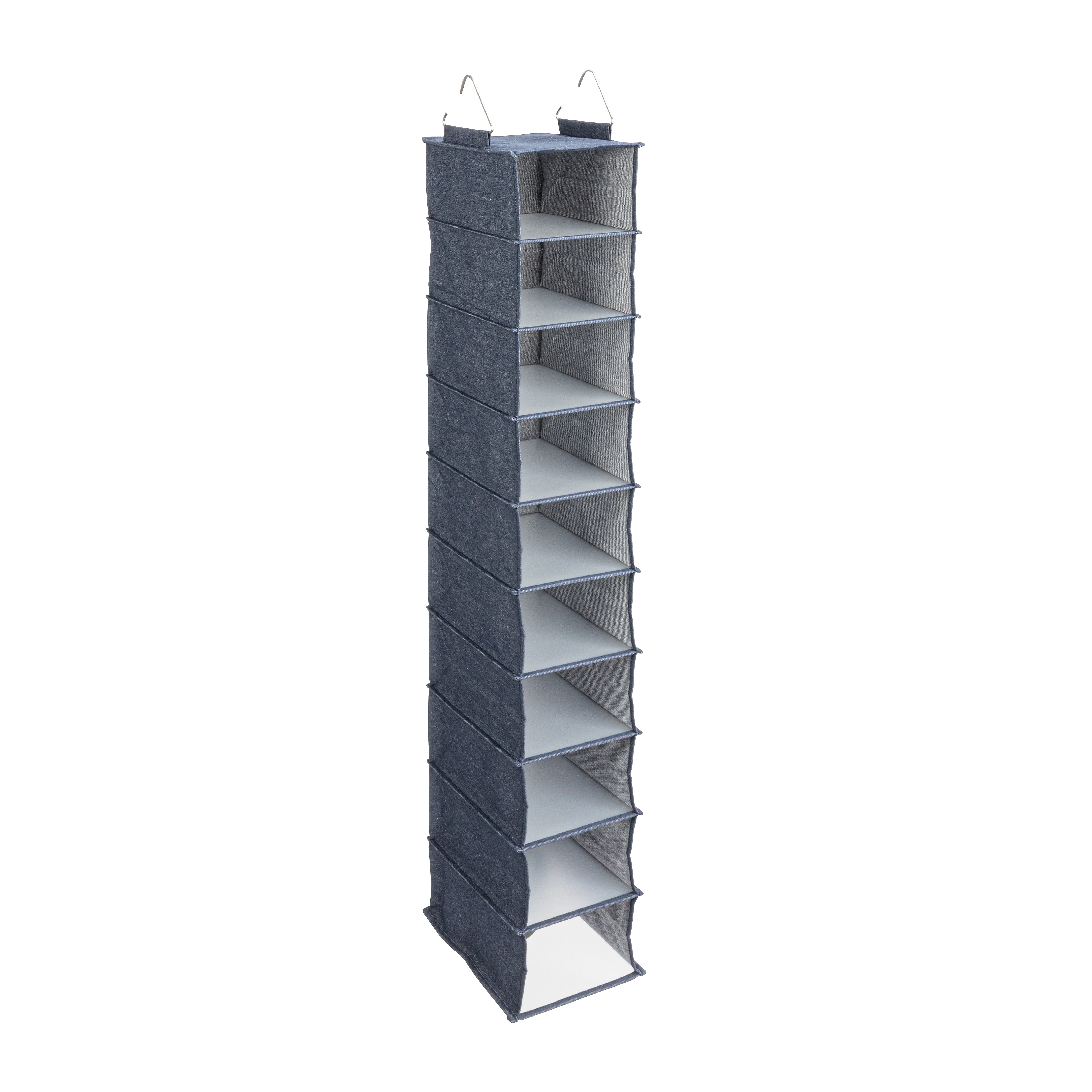 Household Essentials Hanging Closet Organizer, 10 Shelf (HE1064)
