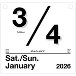 2026 AT-A-GLANCE Today Is 8.5" x 8" Daily Calendar Refill Pages, White/Black (K4-50-26)
