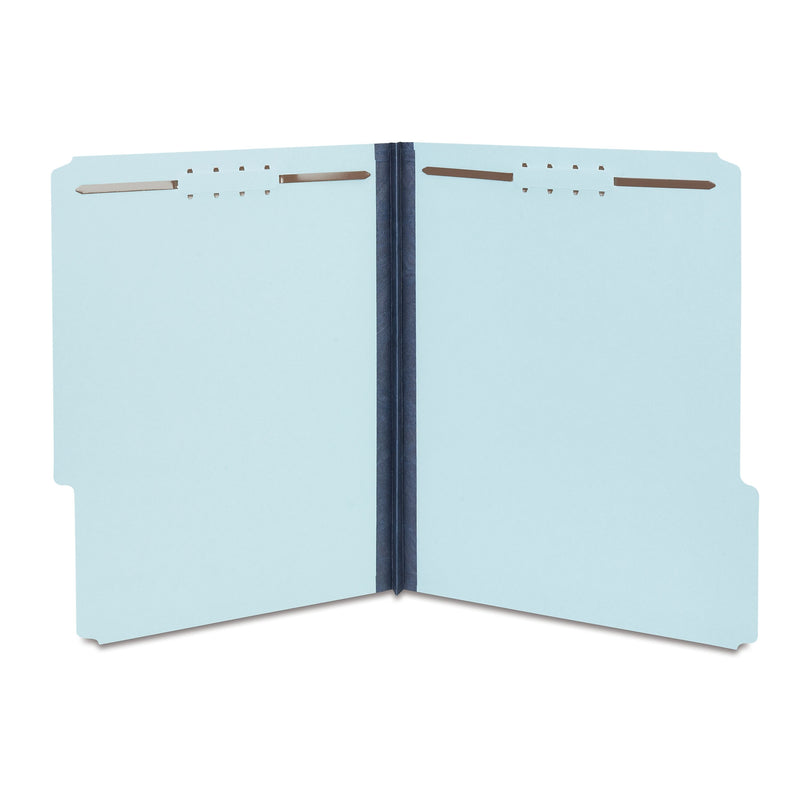 Staples® 60% Recycled Pressboard Classification Folder, 1" Expansion, Letter Size, Light Blue, 25/Box (ST765560/765560)