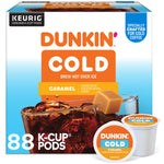 Dunkin' Cold Caramel Iced Coffee Keurig® K-Cup® Pods, Medium Dark Roast, 88/Carton (5000375314CT)