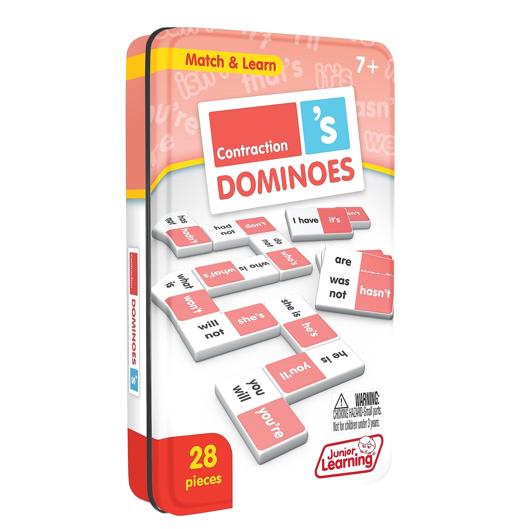 Junior Learning Contraction Match & Learn Dominoes, 2/Bundle (JRL664-2)