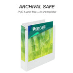 Samsill Earth's Choice Plant-Based Durable 2" View Binder,3-Ring , Made in USA, White (18967)
