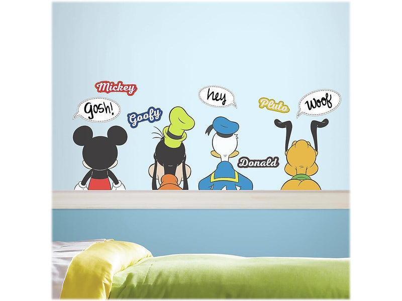RoomMates Mickey and Friends Children's Wall Decal Set, Cartoons (RMK3579SCS)