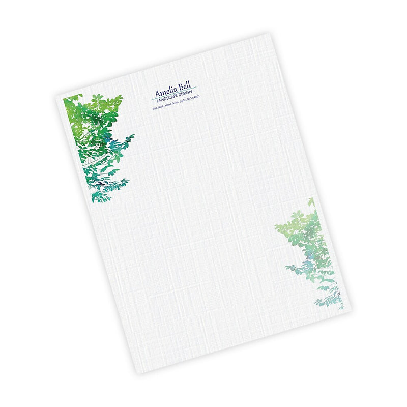 Full Color Letterhead, Standard, Raised Print, 500/Box