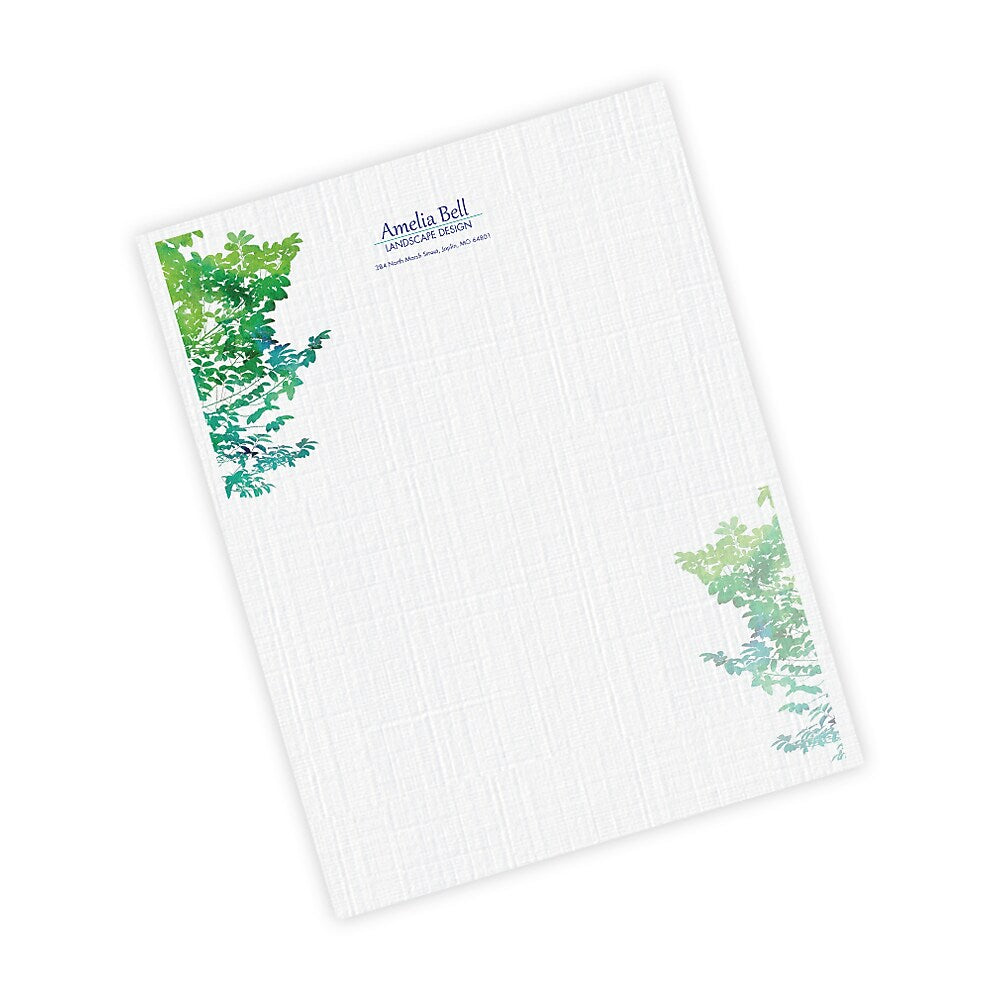 Full Color Letterhead, Standard, Raised Print, 1000/Box