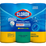 Clorox Value Pack Disinfecting Wipes, 35 Wipes/Container, 3/Pack, 15/Carton (30112)