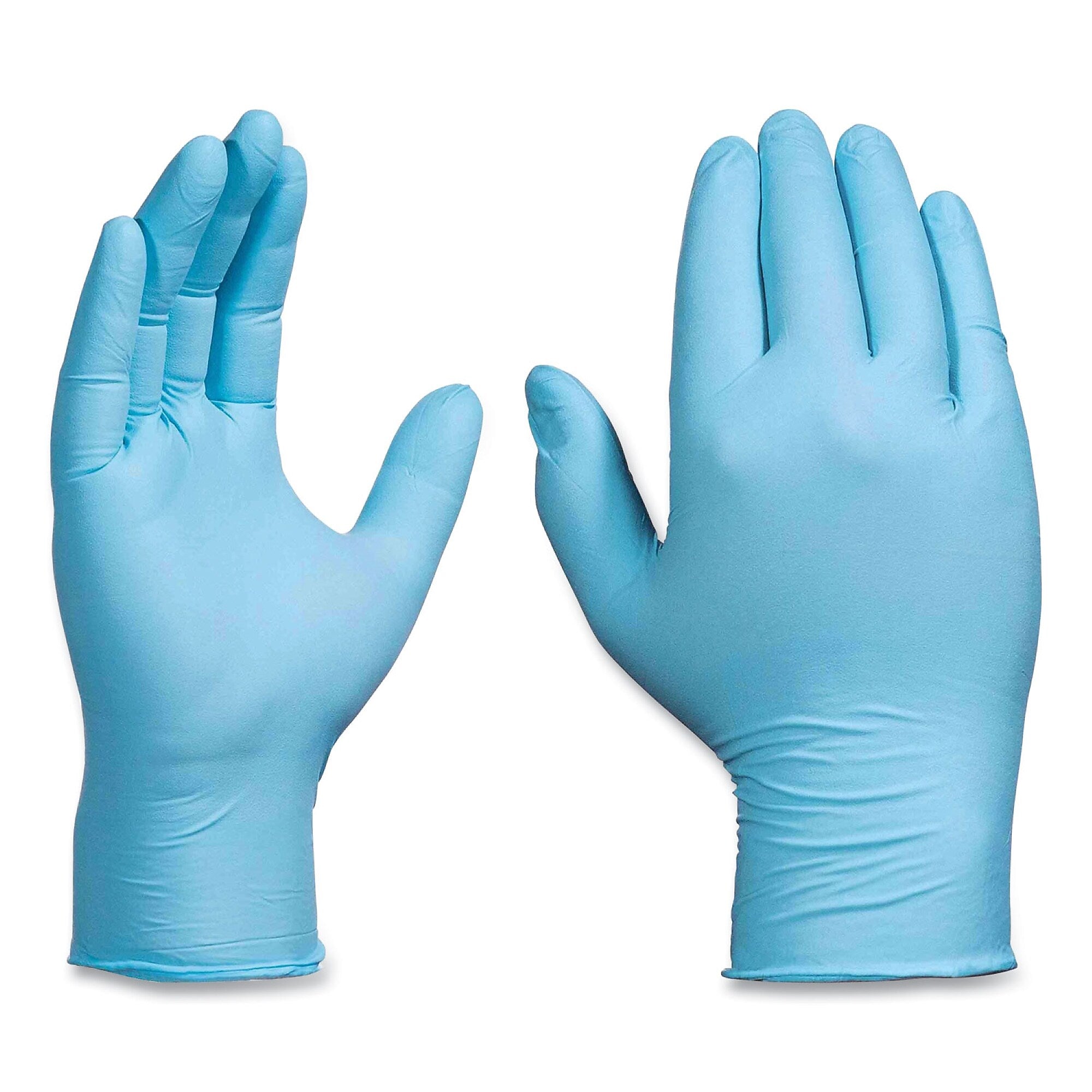 GloveWorks by AMMEX Industrial Nitrile Gloves, Powder-Free, 5 mil, Small, Blue, 100 Gloves/Box, 10 Boxes/Carton